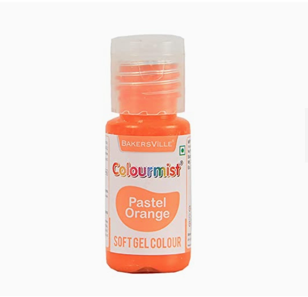 Bakersville colourmist Pastel Orange Soft Gel Colour 20gm