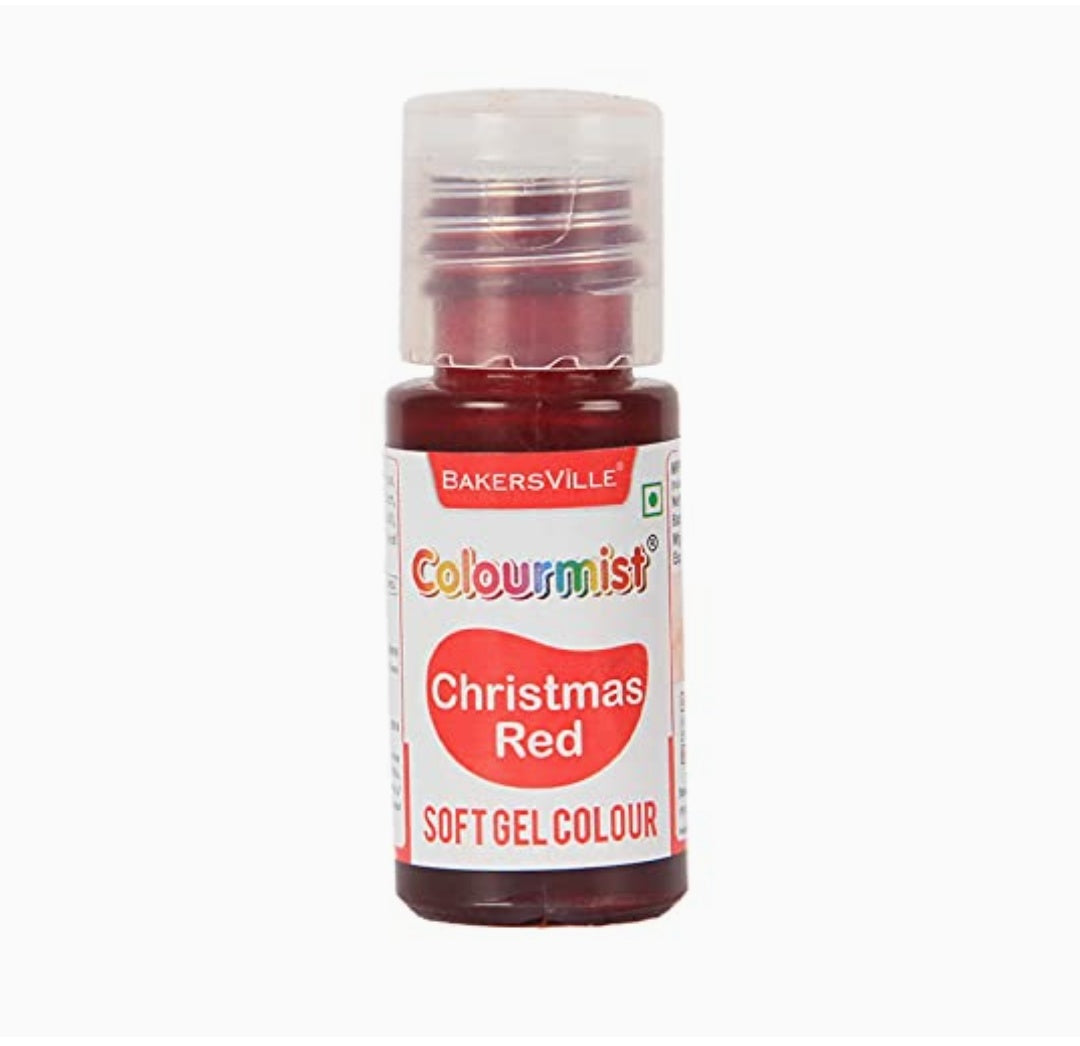 Bakersville colourmist red Christmas Soft Gel Colour 20gm