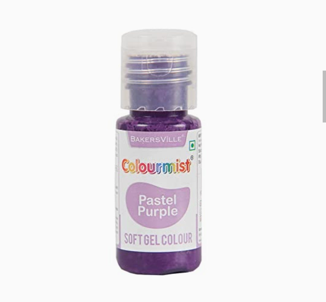 Bakersville colourmist Pastel Purple Soft Gel Colour 20gm