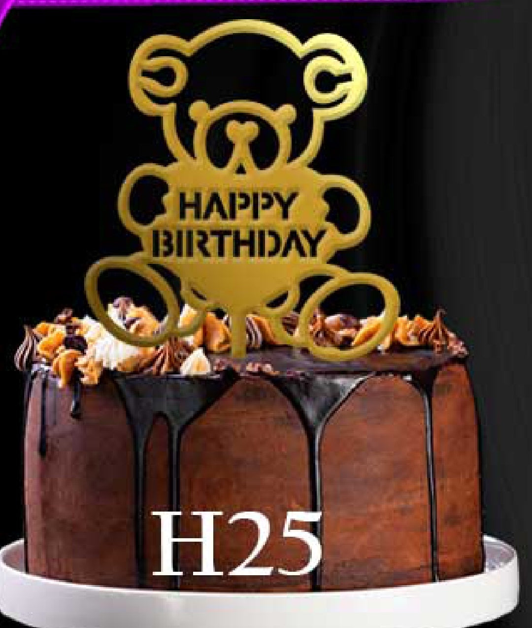 Happy Birthday Acrylic Topper RT00833