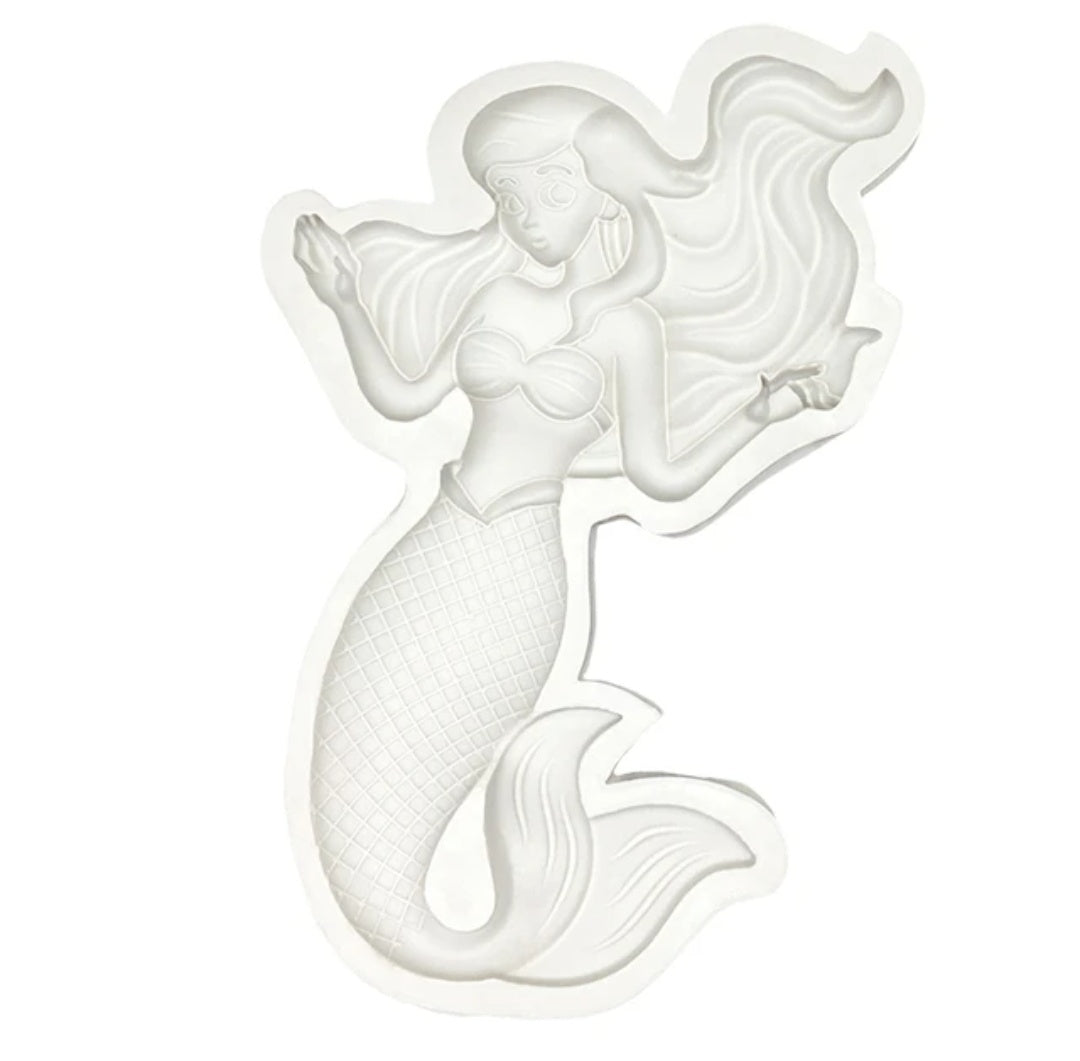 Mermaid silicone fondant mould