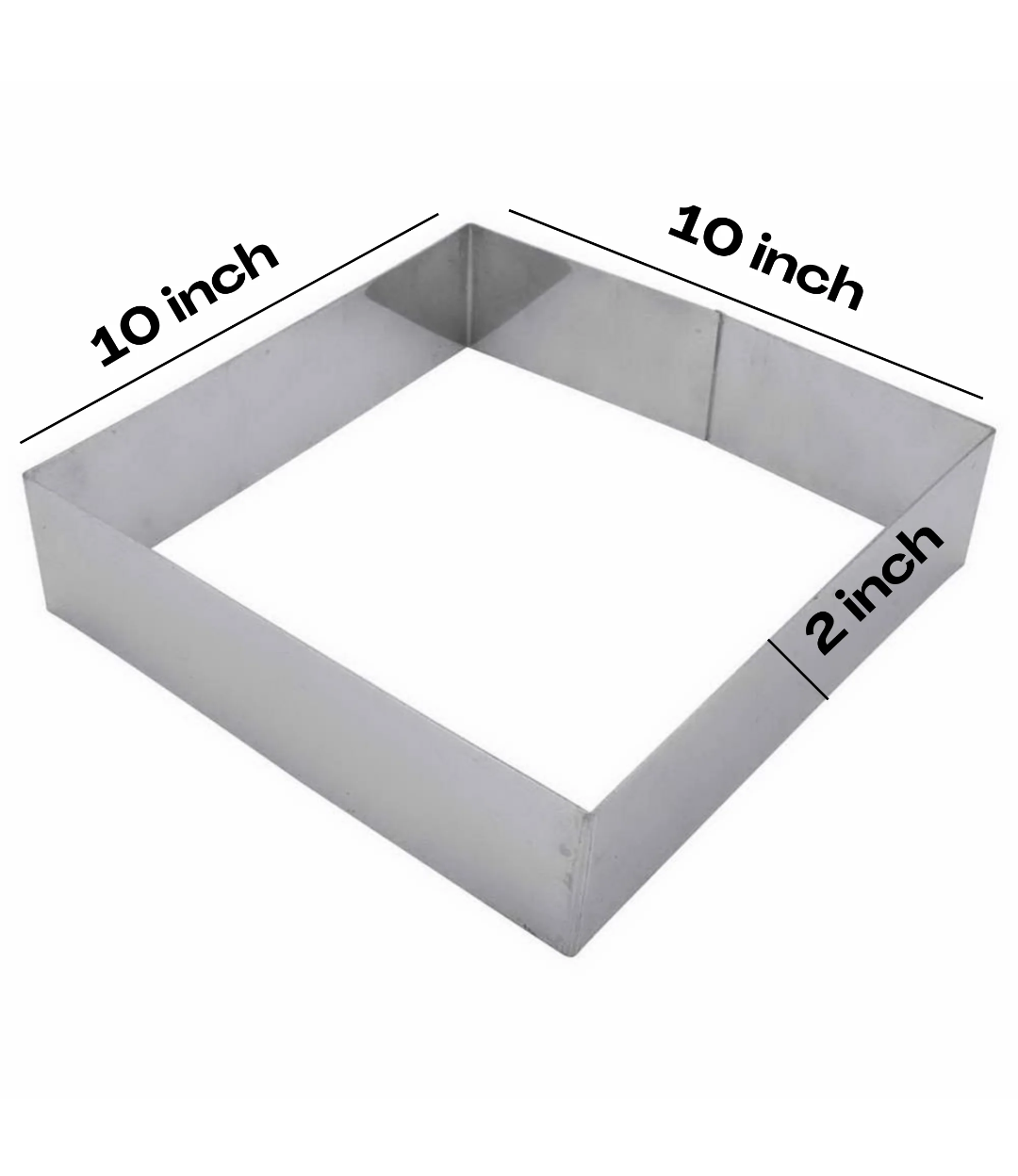 10 x 2 Inch Square Cake Ring