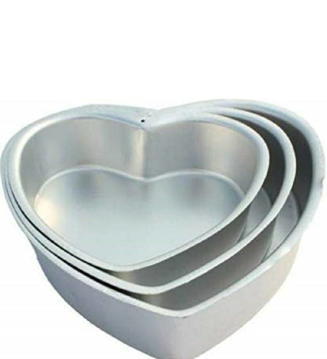 Heart Cake Mould set of 3 Size 6inch 7inch 8inch Bakeworld Retails Pvt Ltd