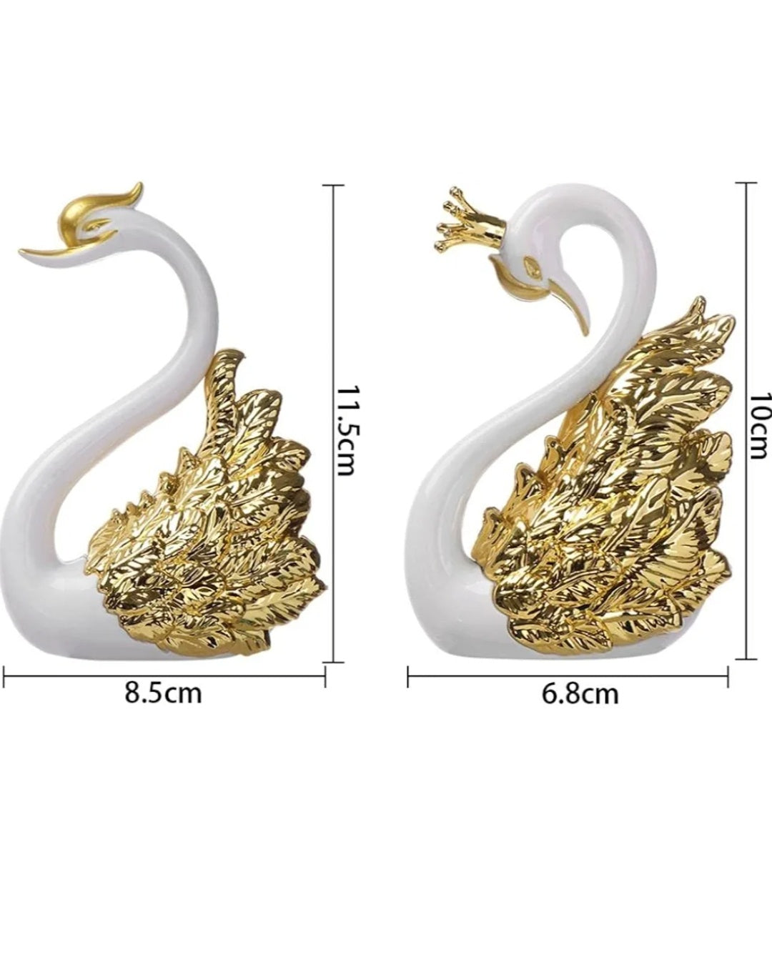 Swan couple cake topper 1pair