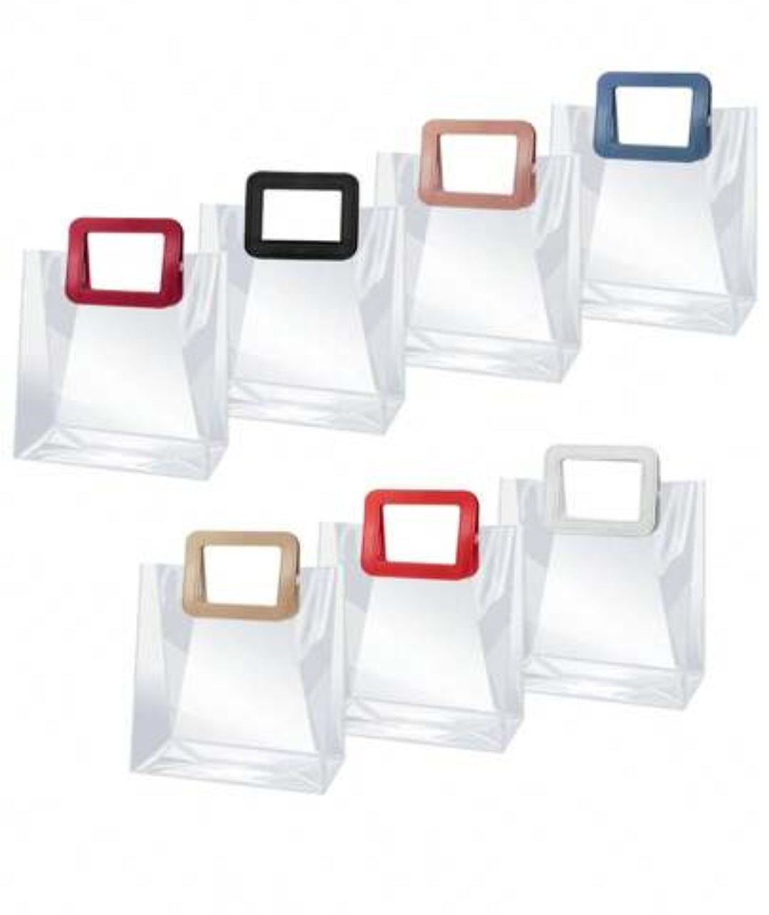 Pvc Hamper Bag ( Random Colour) size 8*7*4 inch