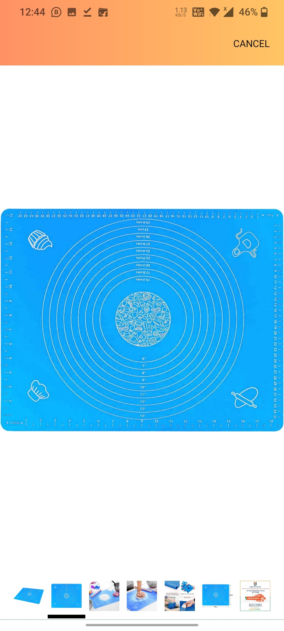 Big Size Silicon Mat Size- 24*16 Inch