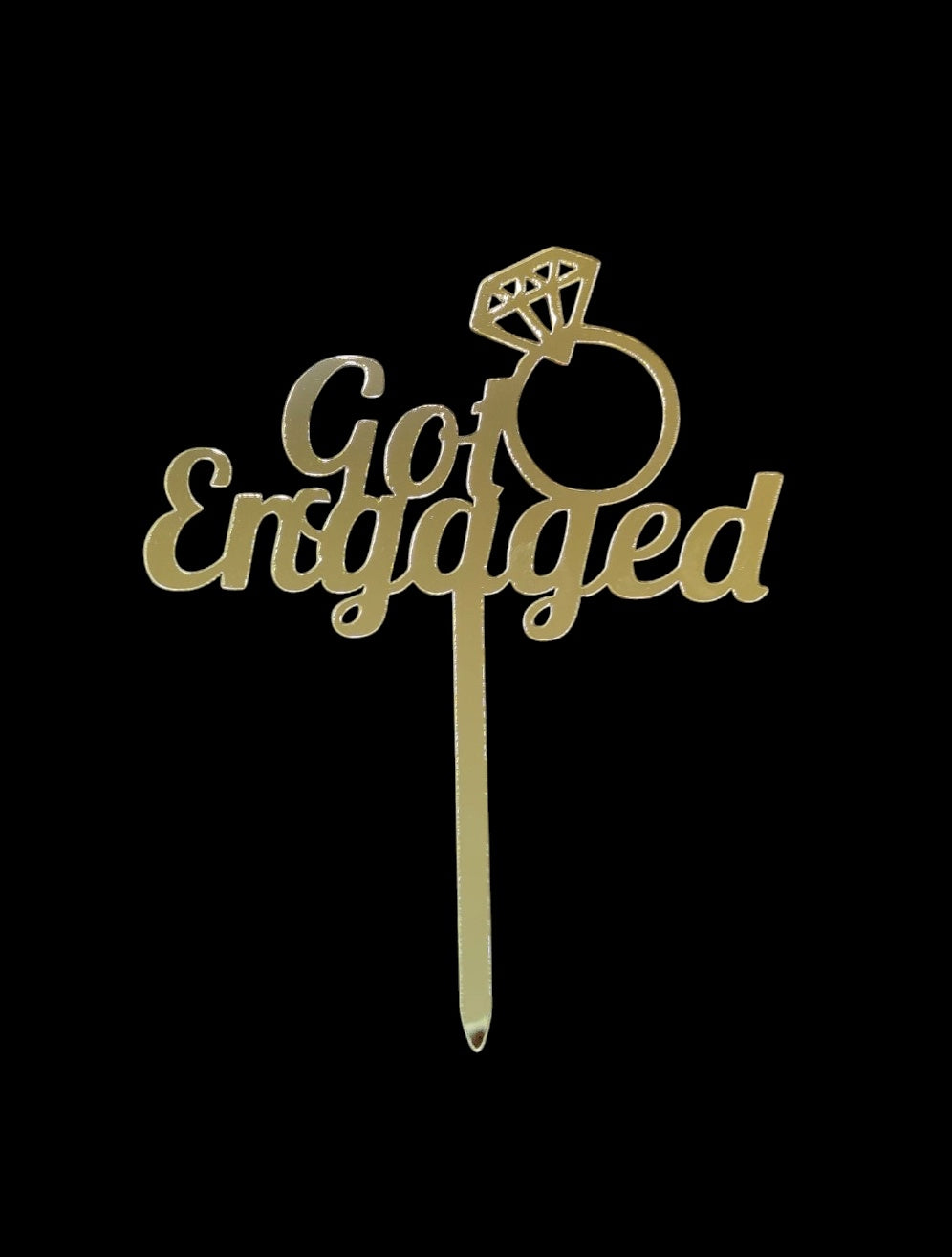 Got Engaged Arylic Topper RT00102