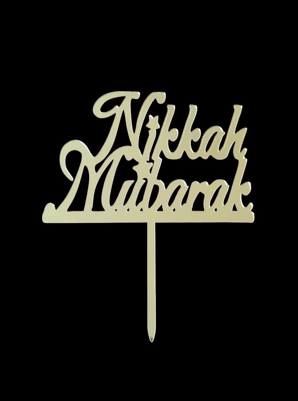 Nikkah Mubarak Acrylic Topper RT01033
