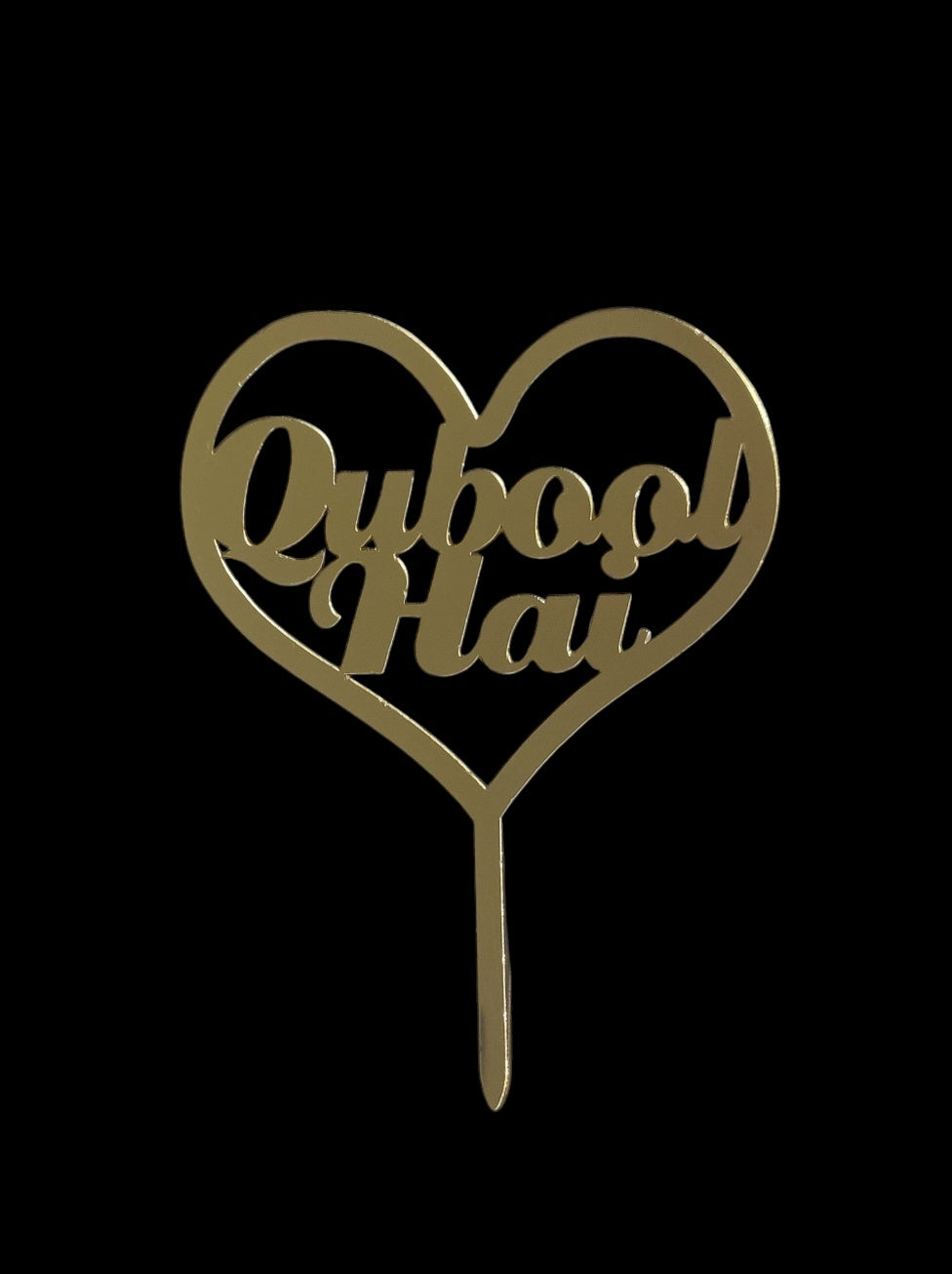 Qubool Hai Acrylic Topper RT01032