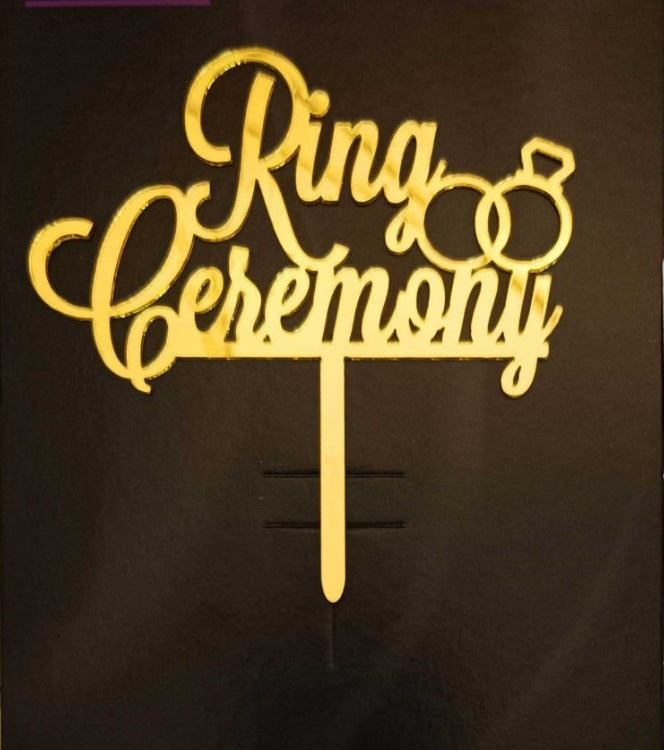 Acrylic Ring Ceremony Topper