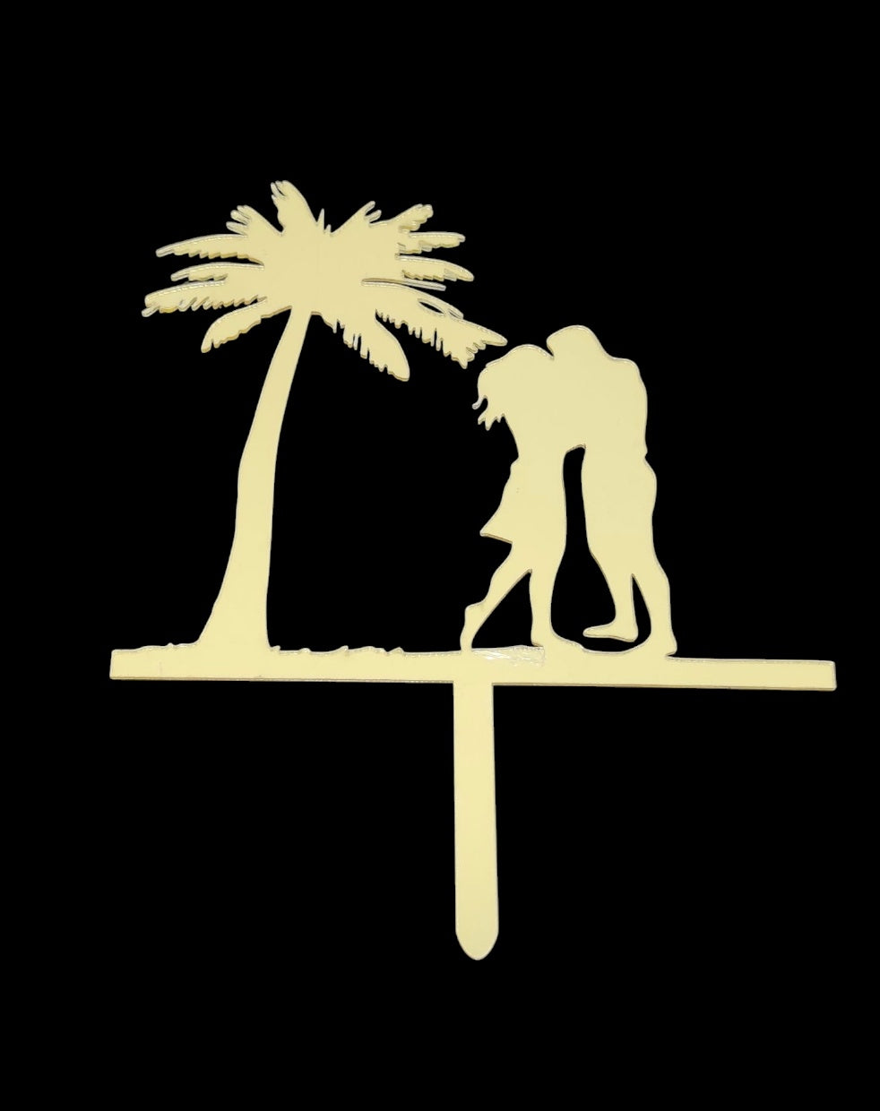 Economic Acrylic 5 inch Couple Topper Pack Of 5