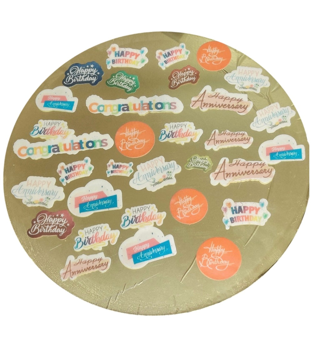 Blossom Wishes Edible precut 34 pcs