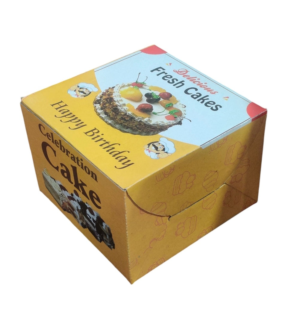 Printed Cake Box Size - 7x7x5 inch