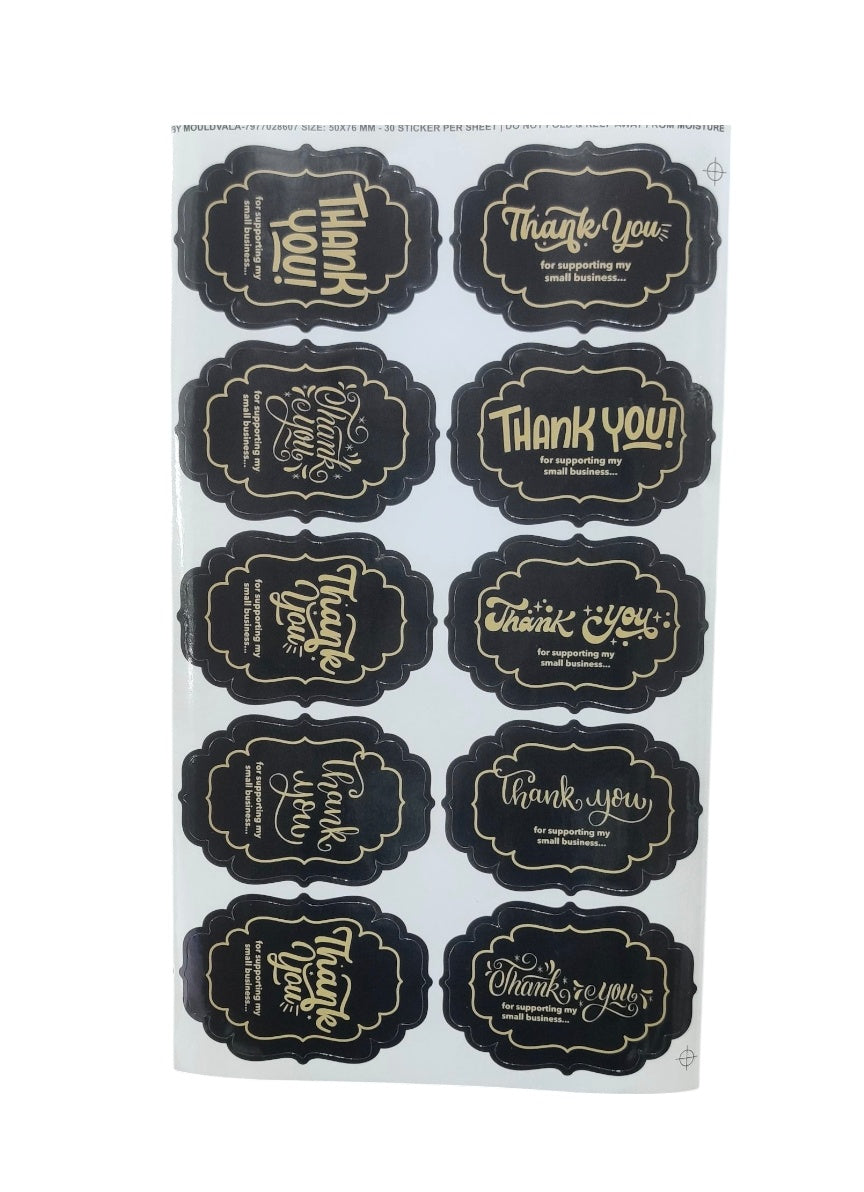 Thank You Sticker (10 sticker in 1 sheet)