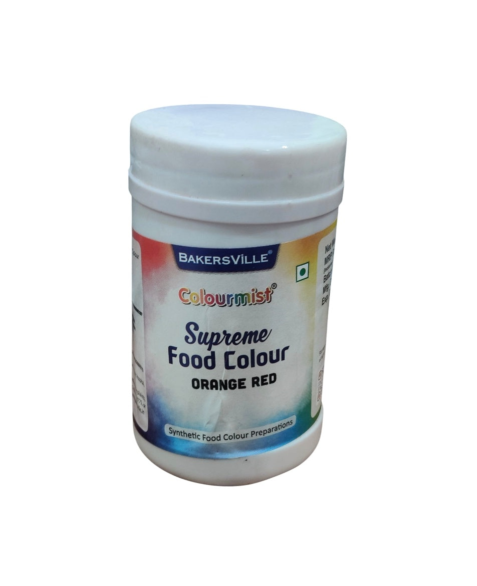 Bakersville Supreme Food Colour Orange Red 100 gm