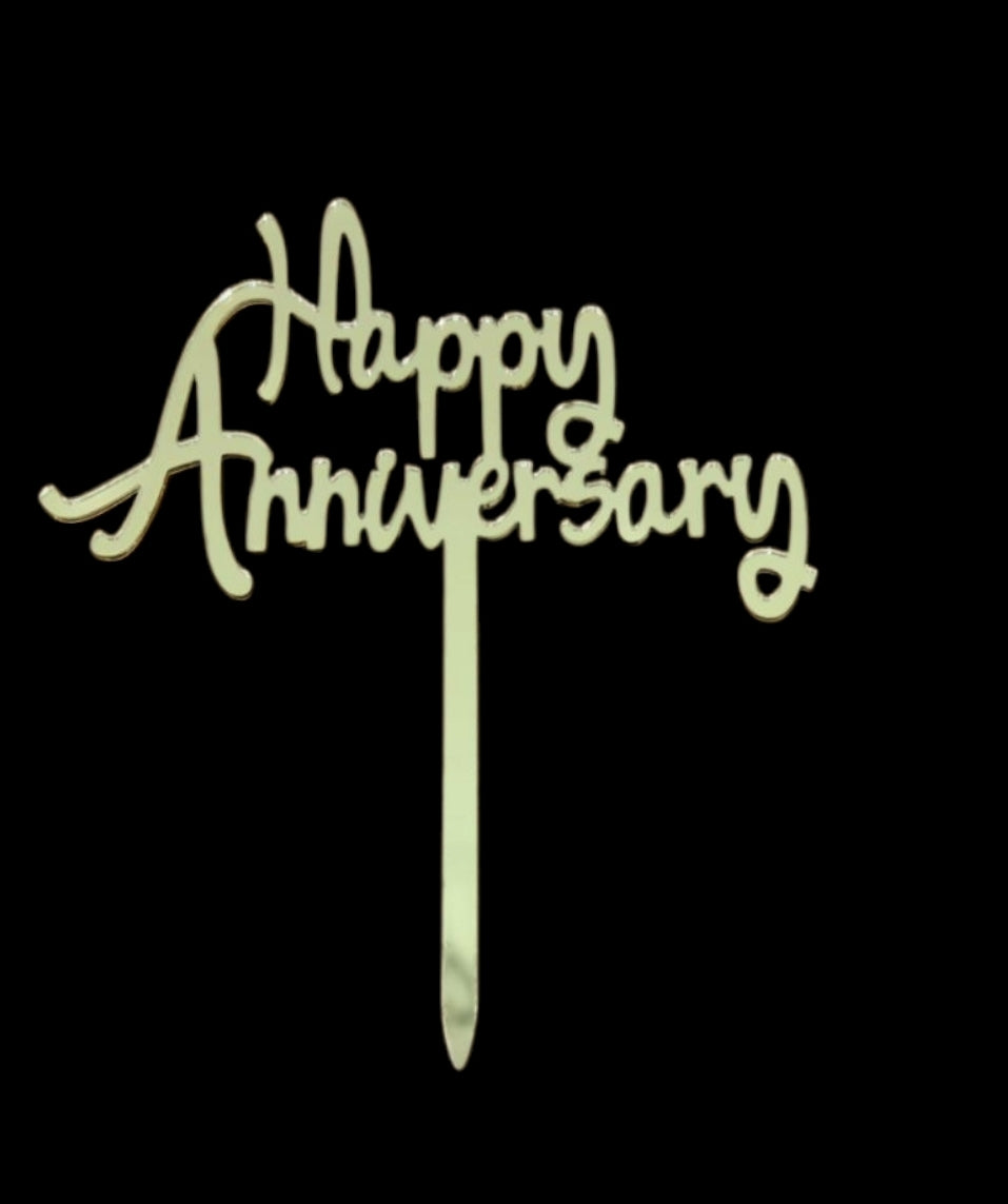 Happy Anniversary Acrylic Topper