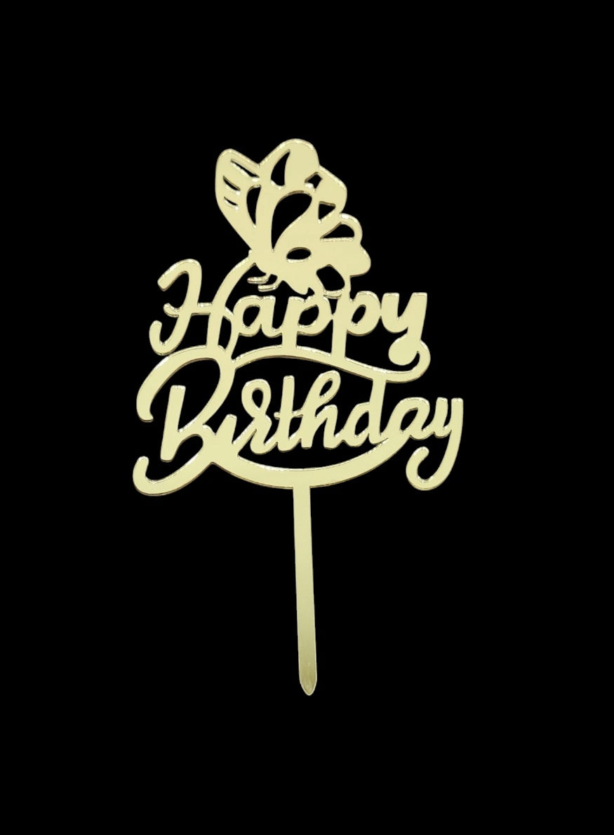 Happy Birthday Acrylic Topper