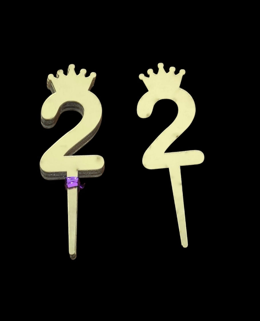 2 No. Topper Pack Of 10 Size - 2.5 inch