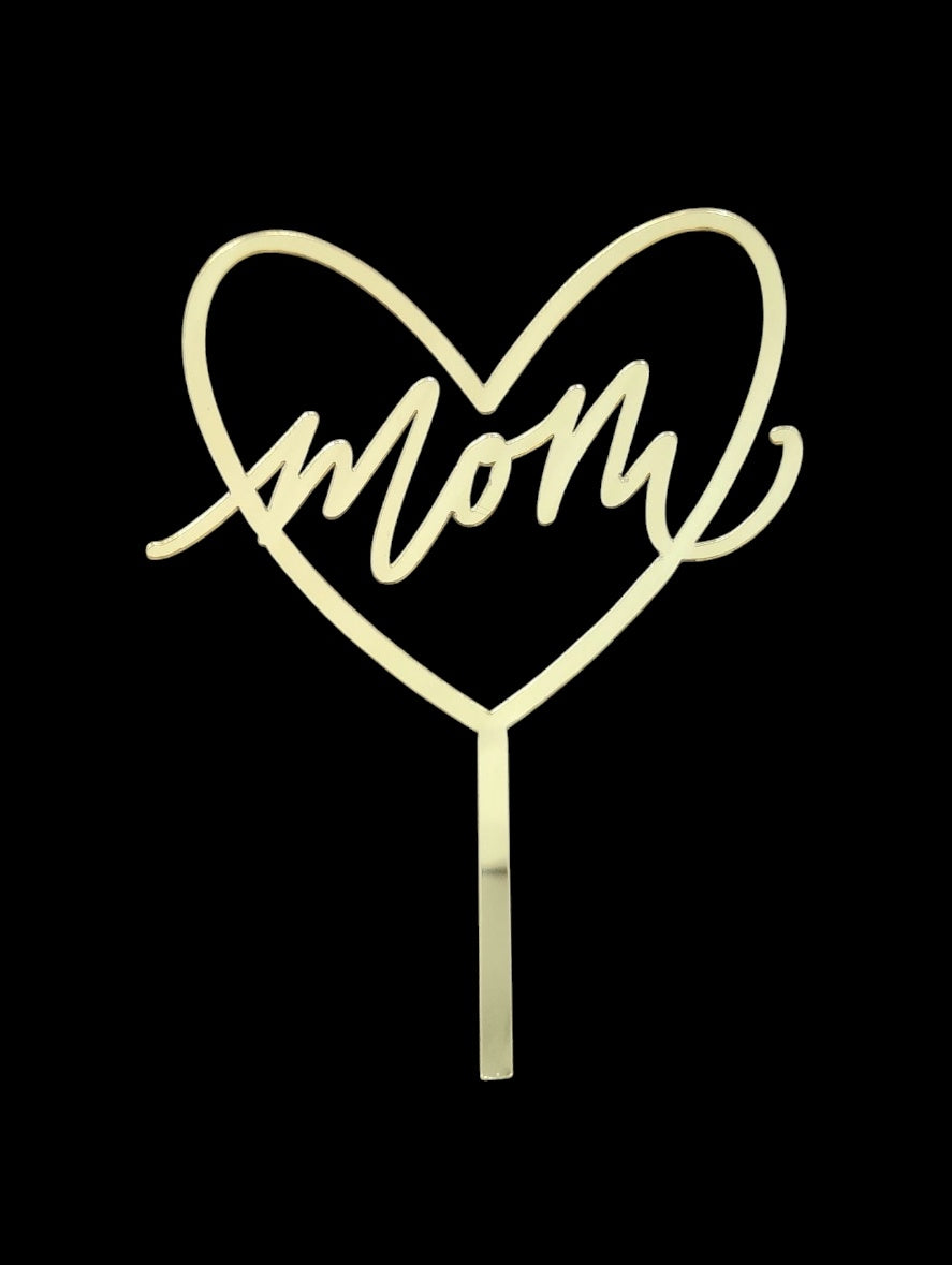 Mom Cake Acrylic Topper