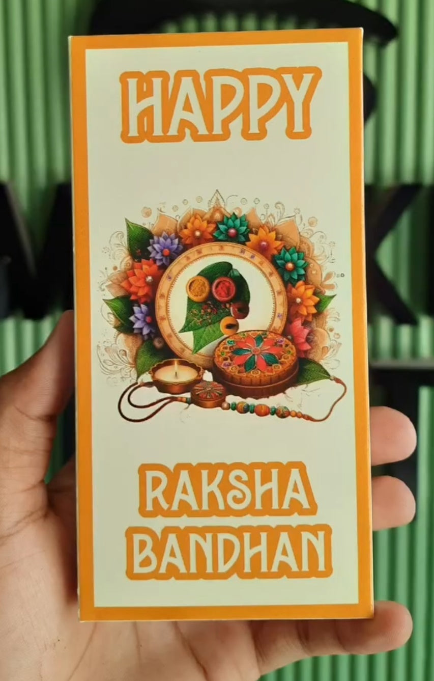 Rakhi Bar Box Size 6x3 inch
