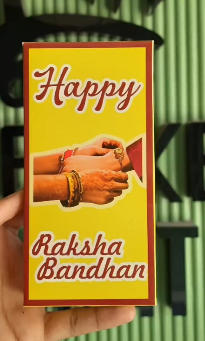 Rakhi Bar Box Size 6x3 inch