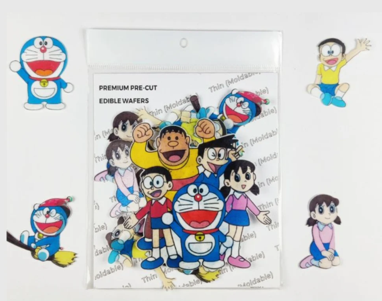 Doraemon Family Edible Pre-Cut Wafers (WPC-041)
