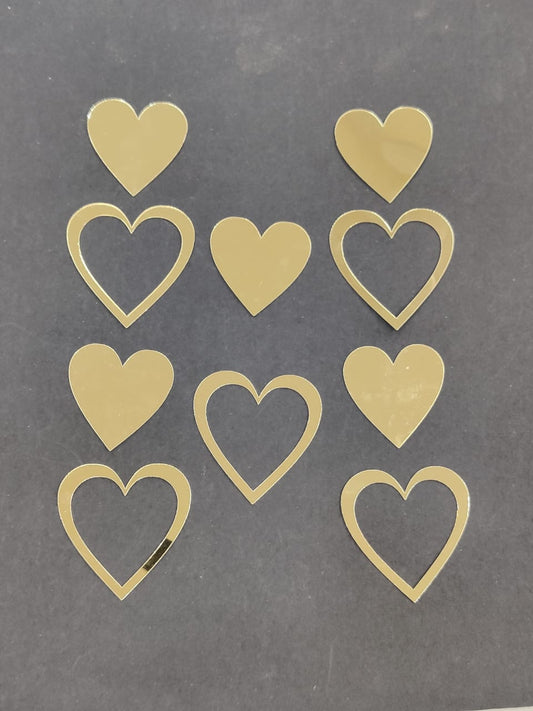 Acrylic hearts TT00045