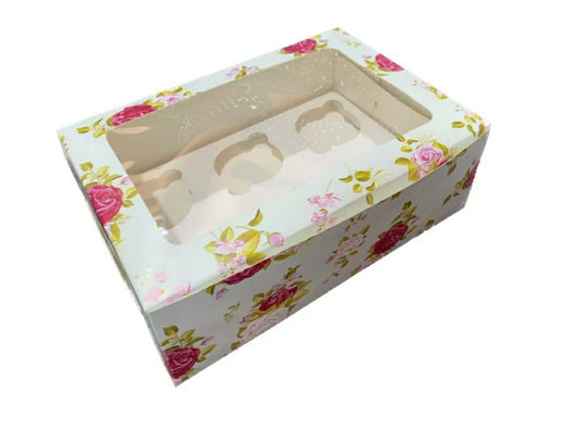 6 pcs cupcake box