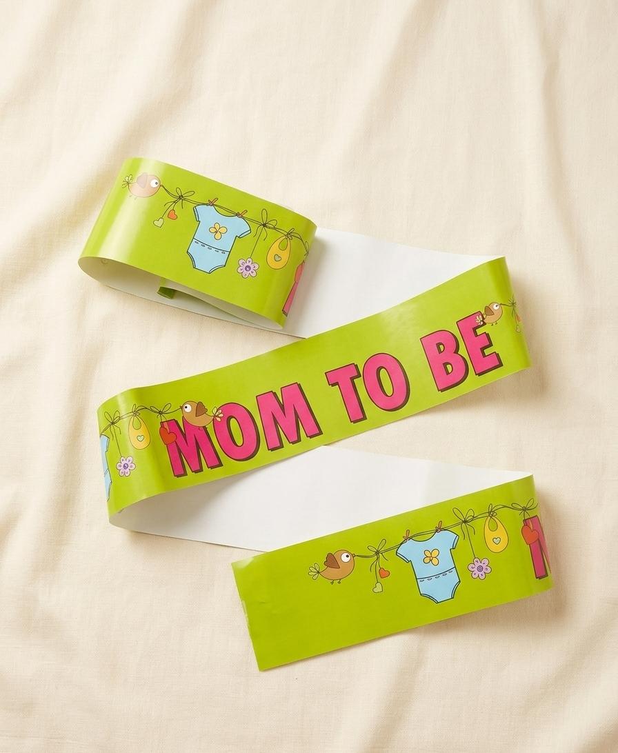 Mom To Be Party Sash Size - 29x3.6 inch