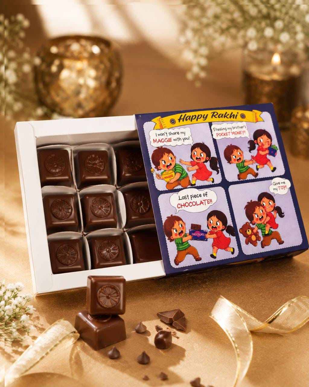 9 Cavity Chocolate Box (Every Sibling Story in One Box..) Pack of 10