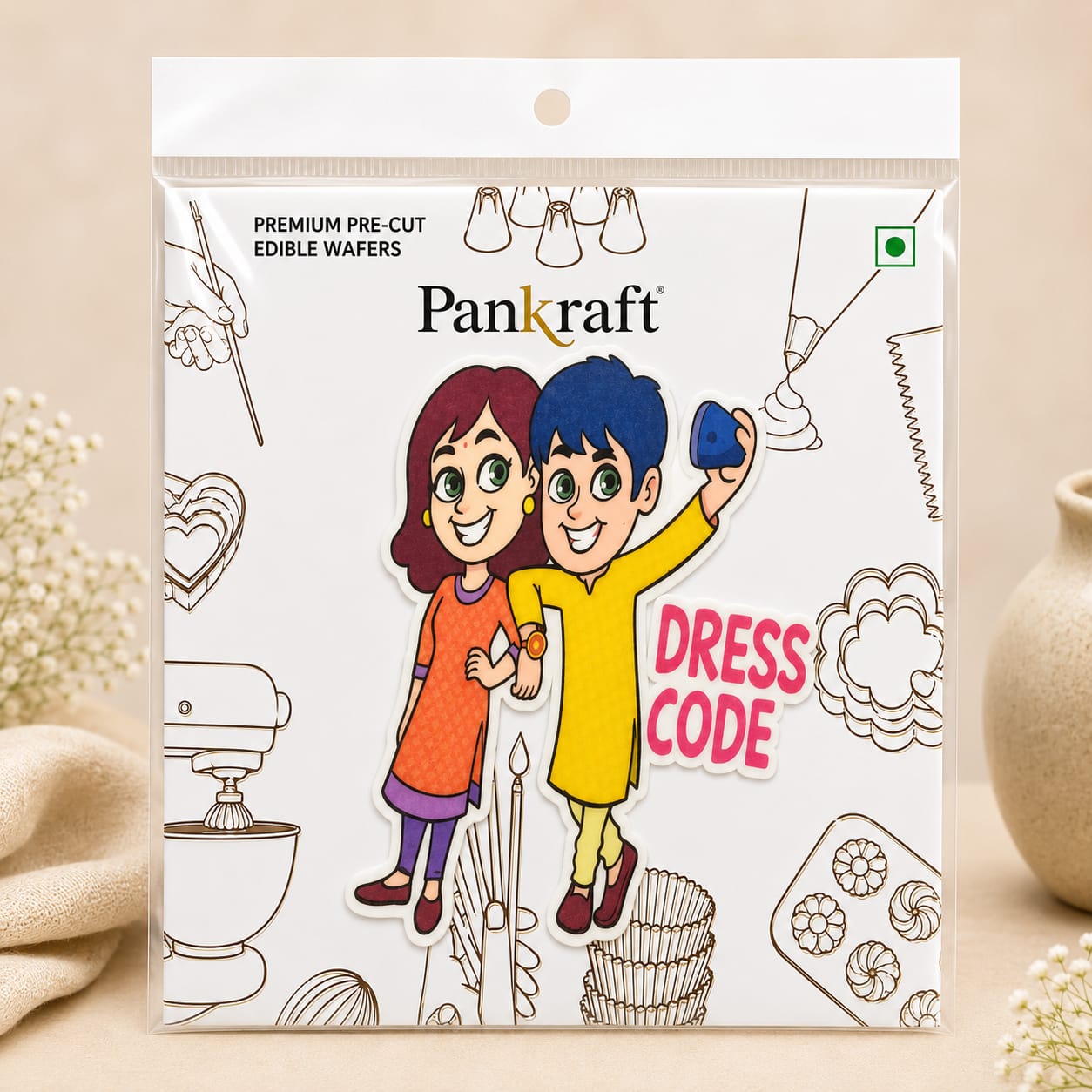 PanKraft Rakhi Dress Code Edible Wafer