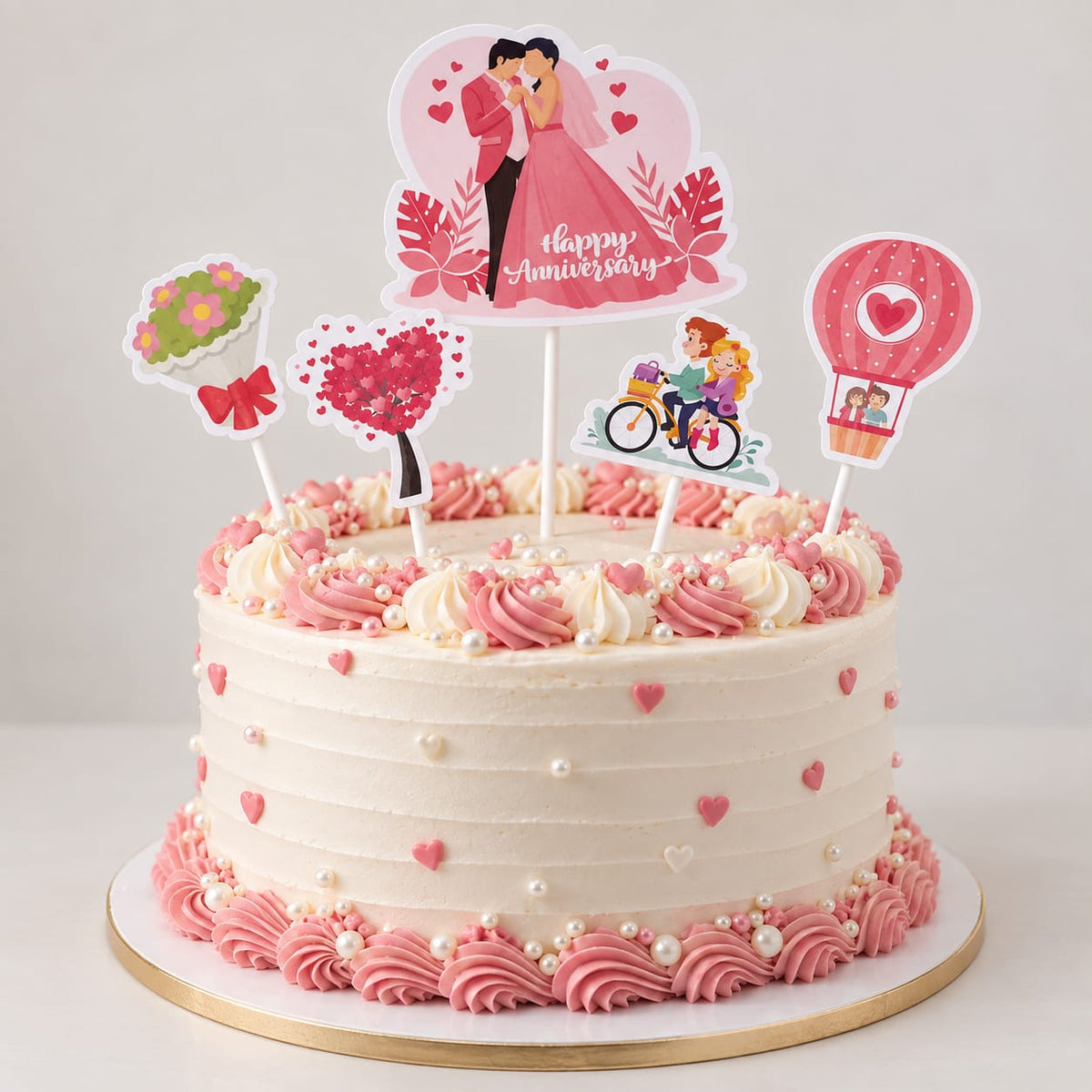 Happy Anniversary theme topper