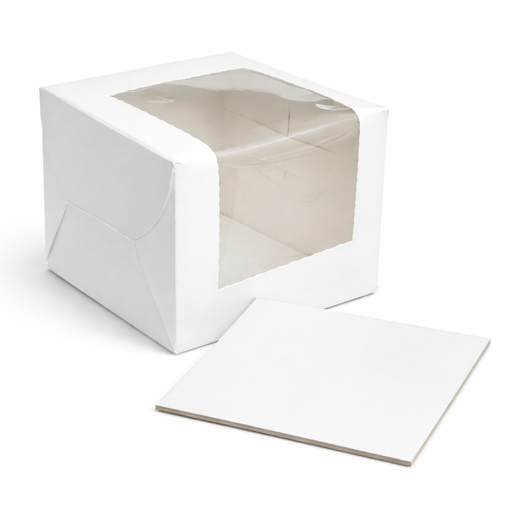 Bento Cake box 5x5x5 inch with baseboard 5 inch