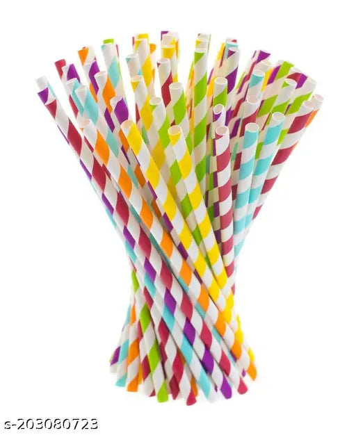 Random straw design pack of 50( 6MM -8 inch)