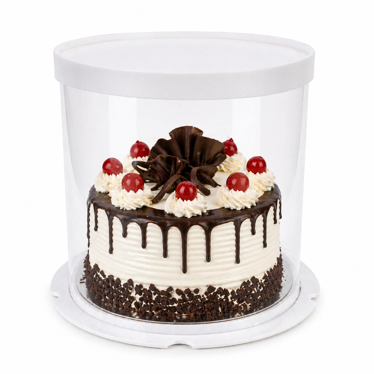 White Round Cake Box Size - 8x8x8