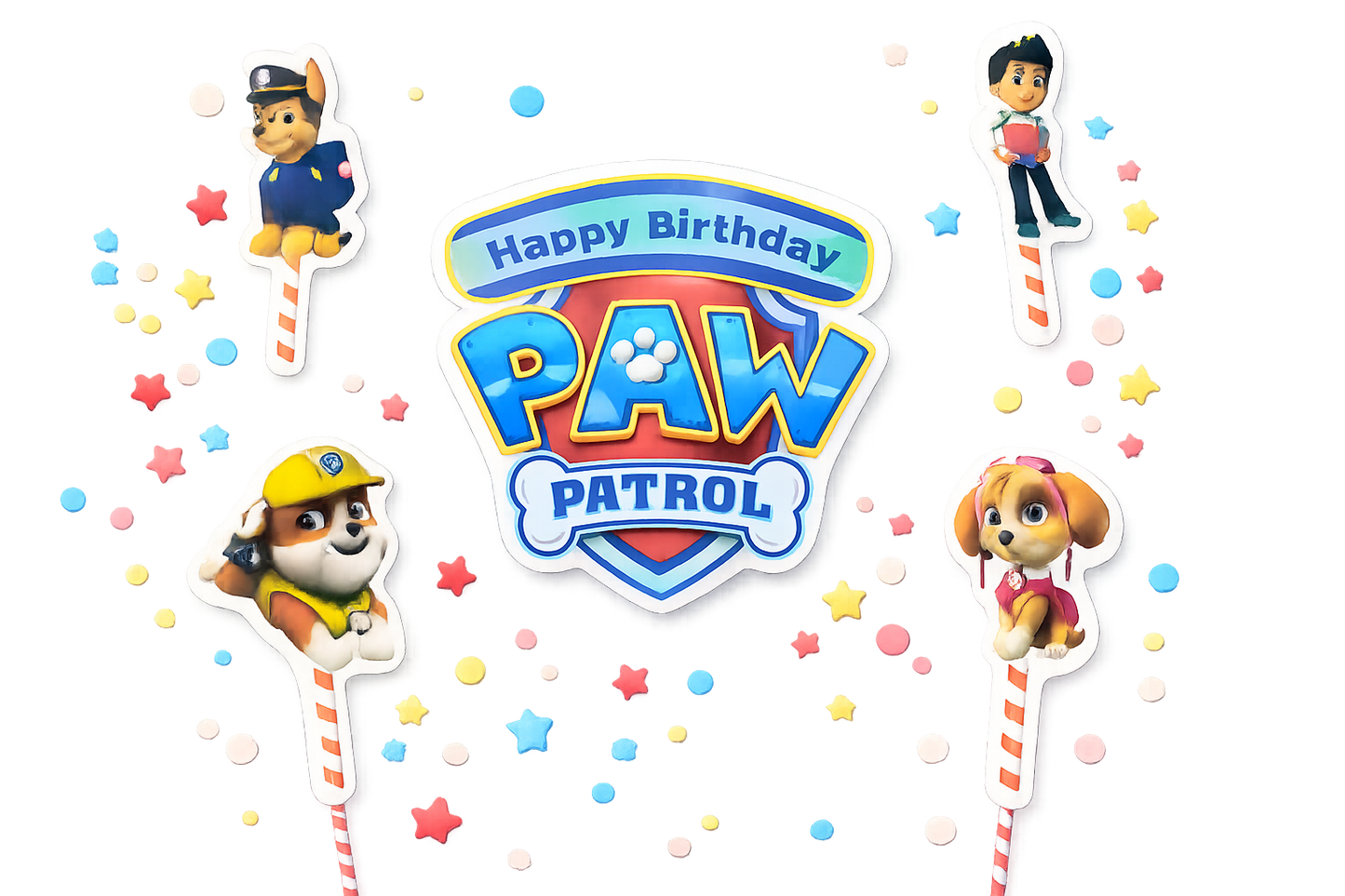 Paw patrol theme topper
