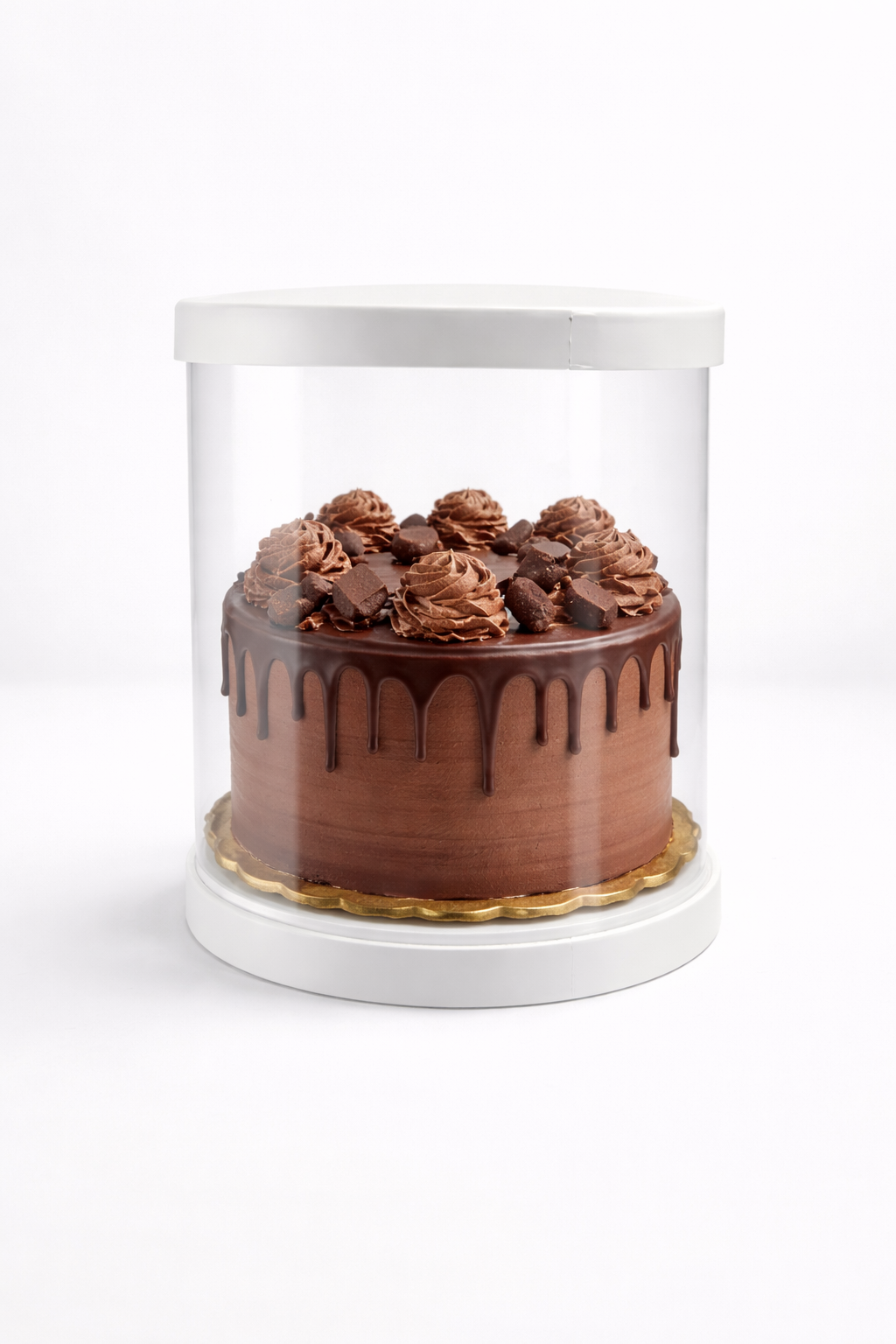 White Round Cake Box Size - 6x6x7