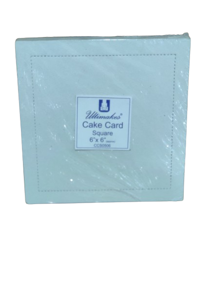 Ultimakes Square Cake Card size- 6 inch