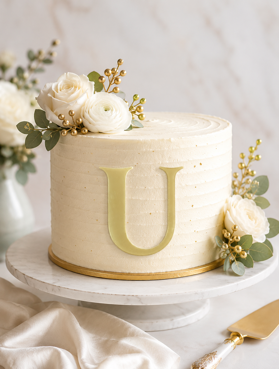 U Alphabet 2 inch Acrylic Topper