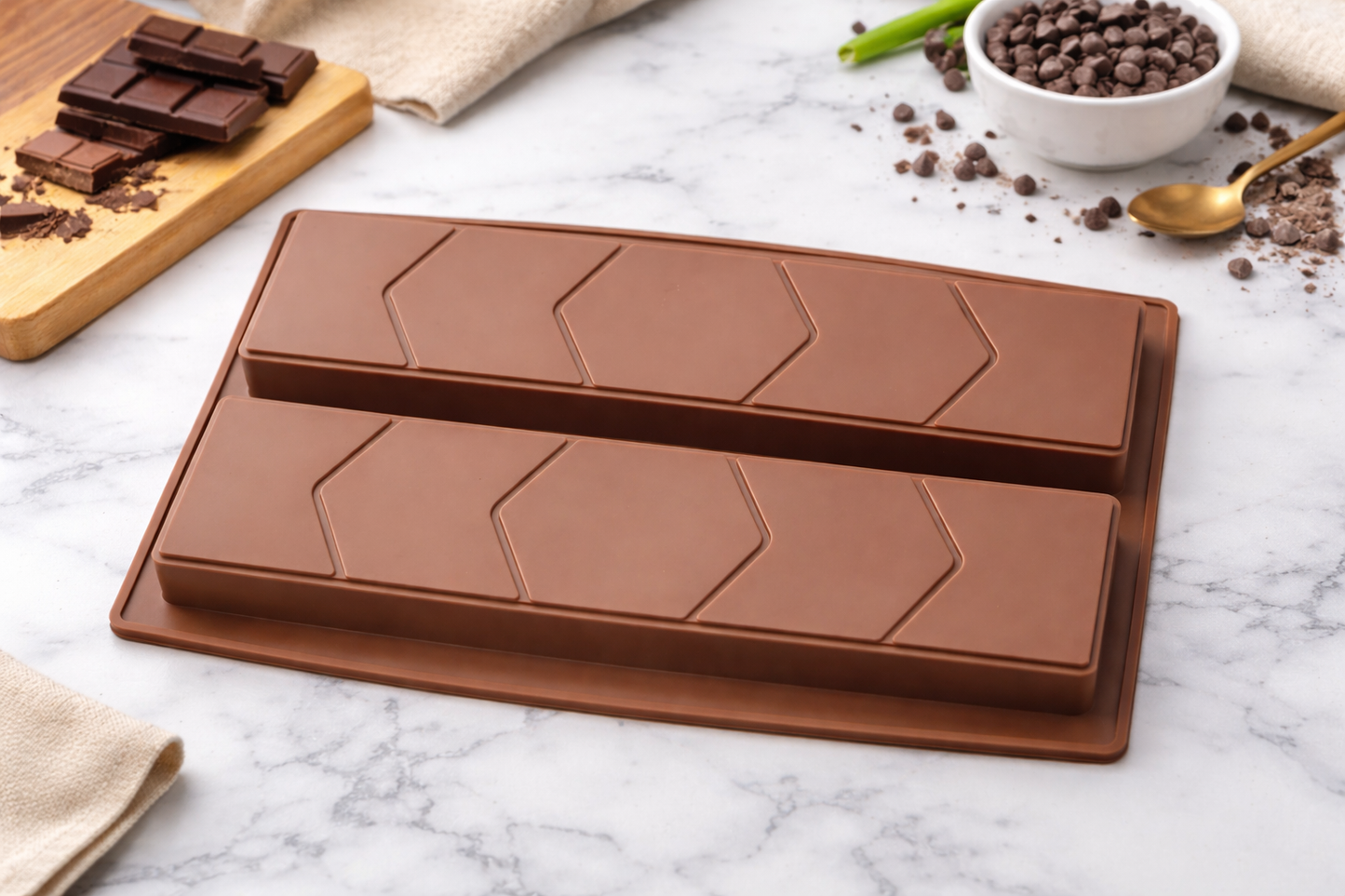 Silicon bar mould (mould size length 9.5 inch breadth 5.8 inch)