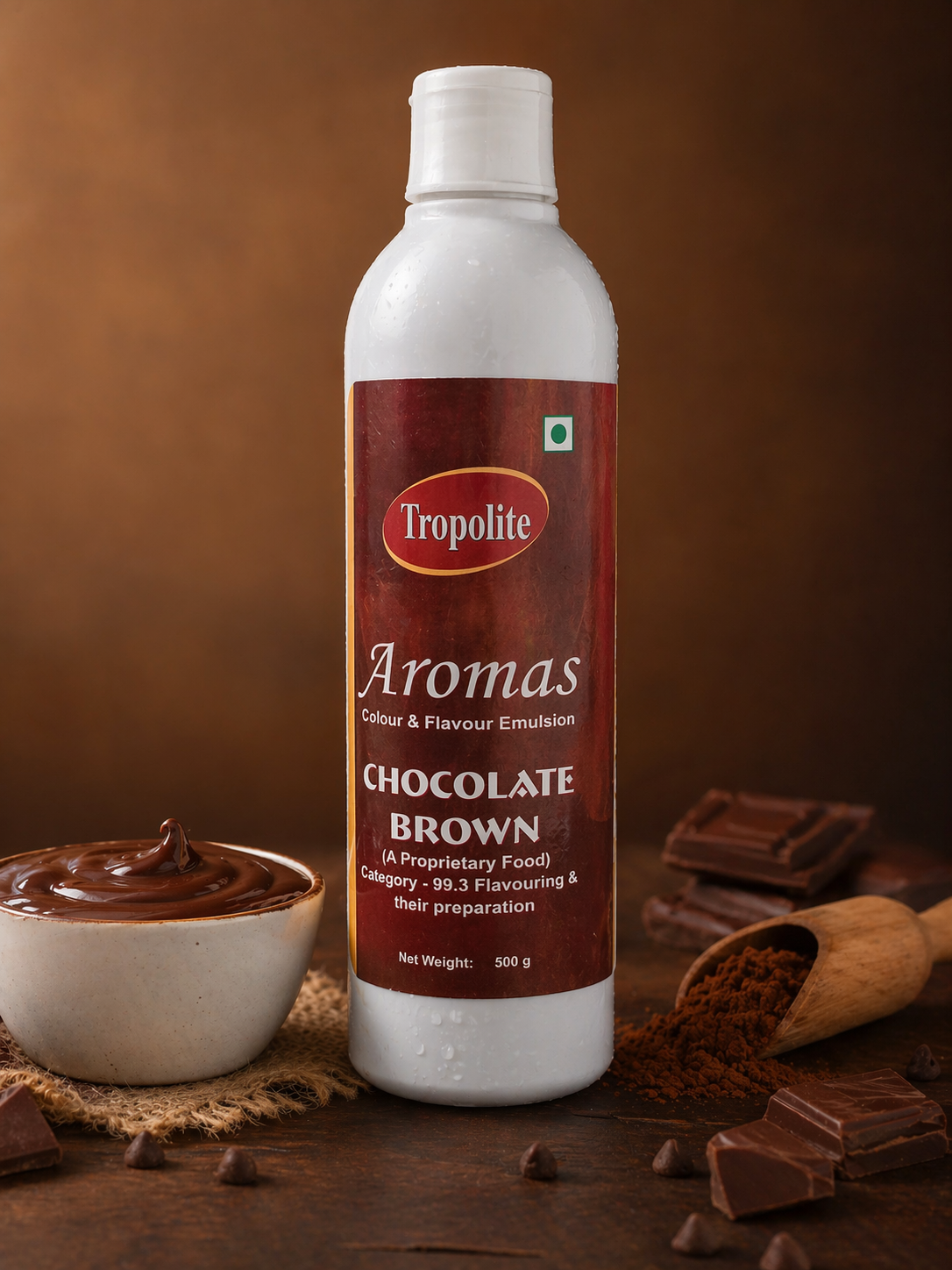 Tropolite chocolate brown aromas colour and flavour emulsion 500gm