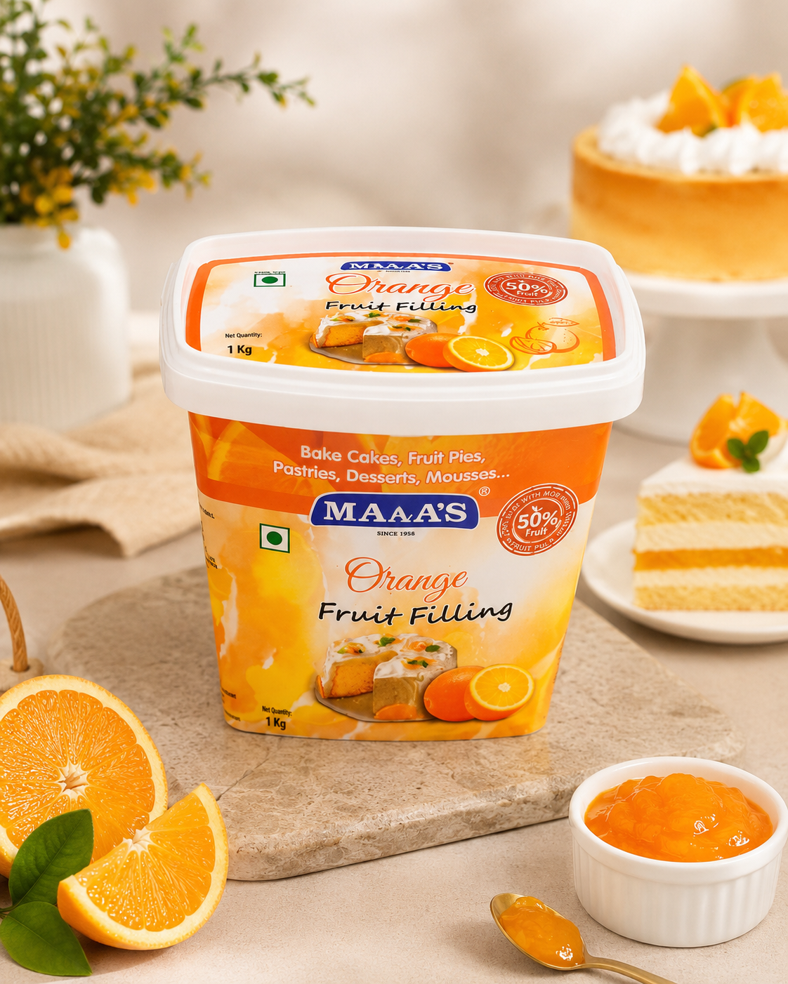 Mala's Orange Fruit Filling