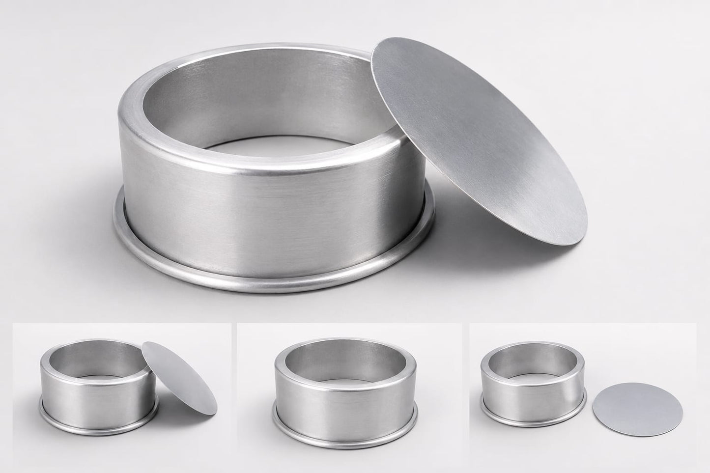 Aluminium cake tin loose bottom 5x2 inch