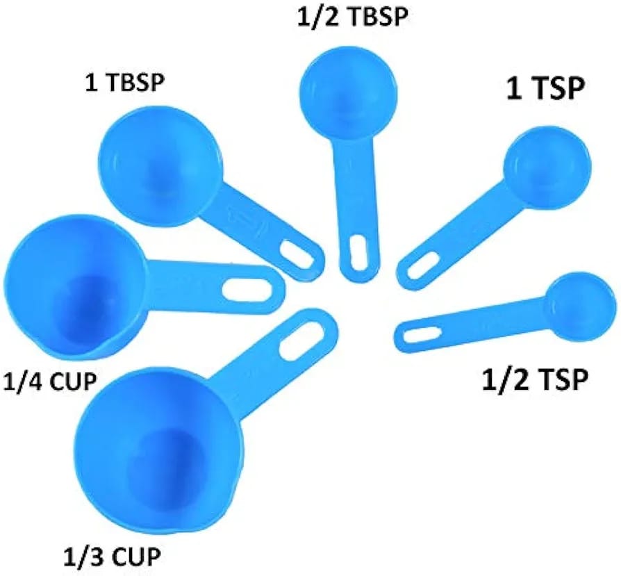 Measuring jar with spoons