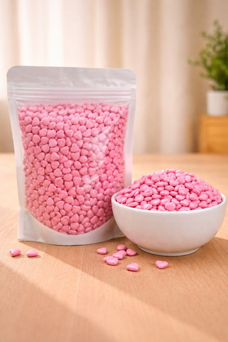 Imported Pink heart sprinkle