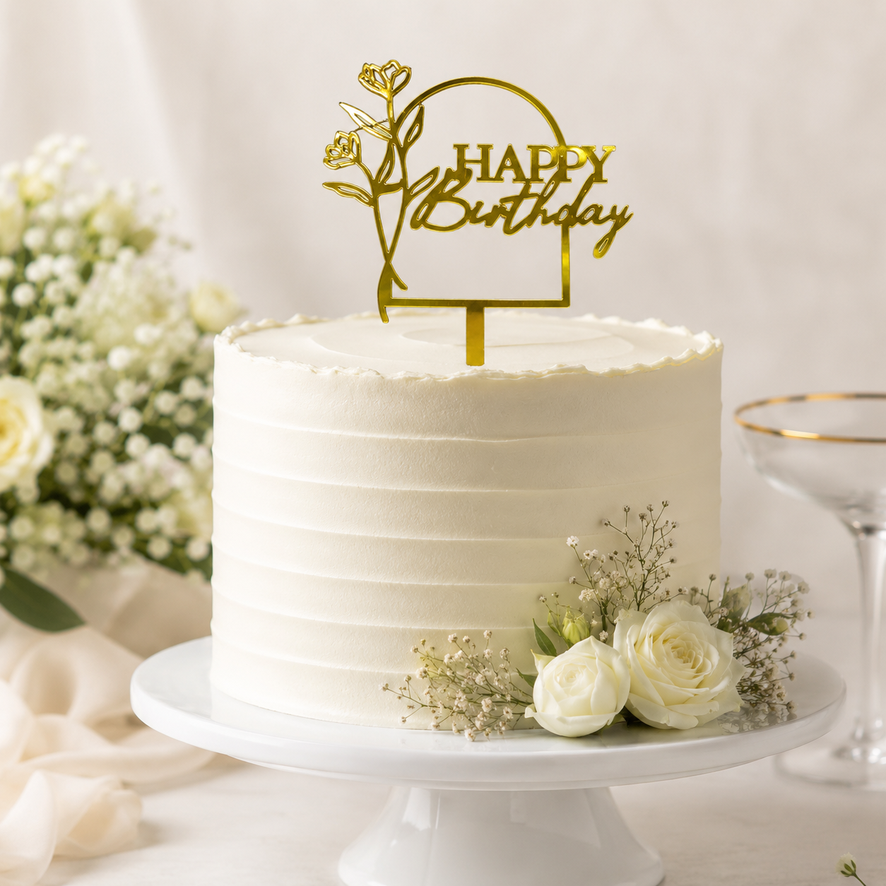 Economic Happy Birthday Cake Topper