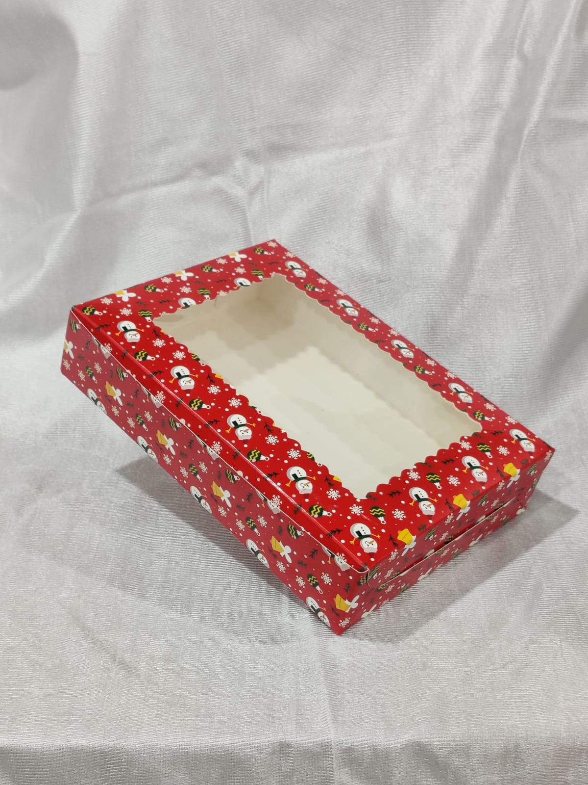 Xmas 6 PCS Brownie Box Size 8.5x6x1.75 Inch (Pack Of 10)