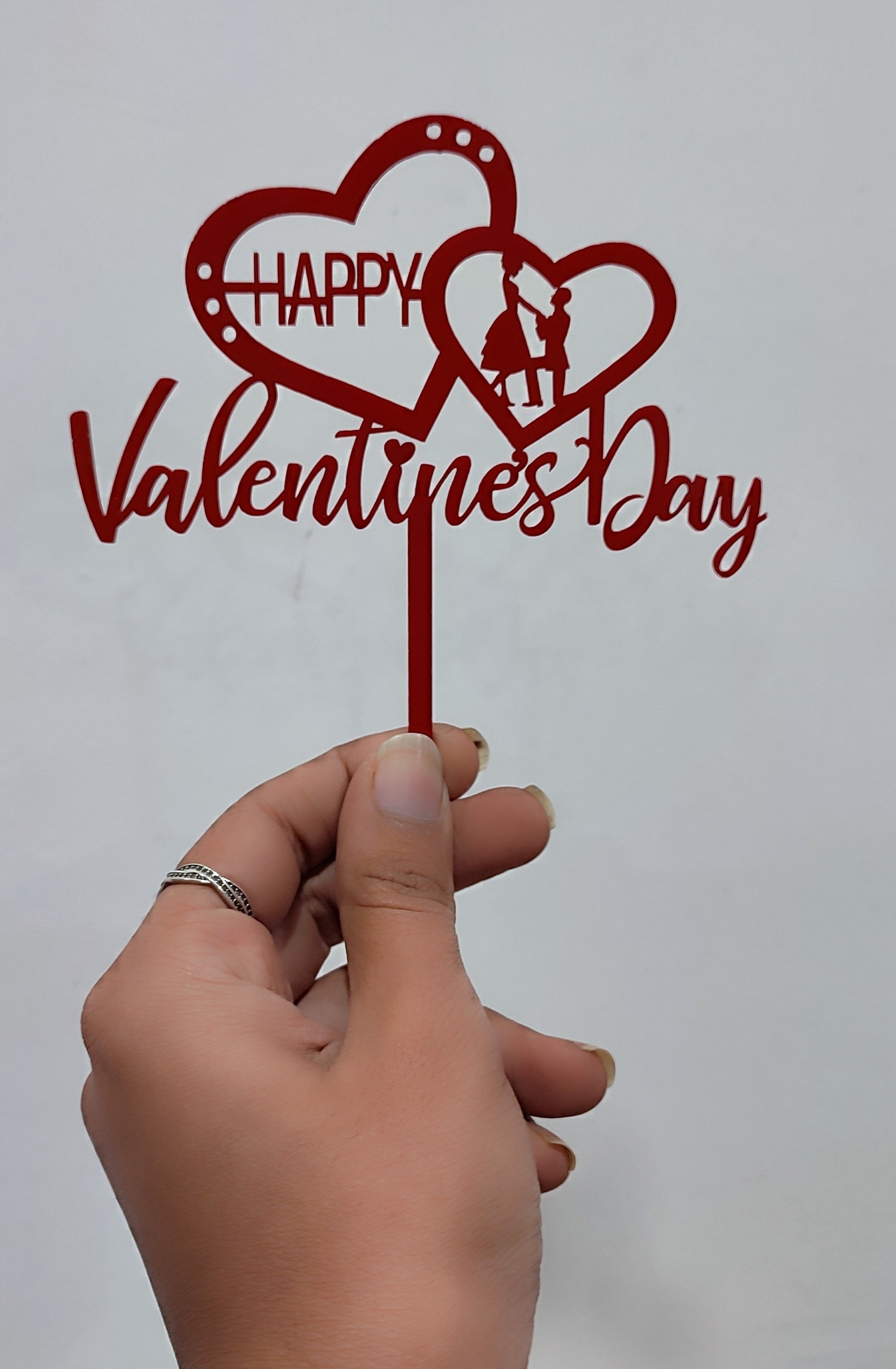 Happy Valentine Day Typography With Hearts, Happy Valentines Day