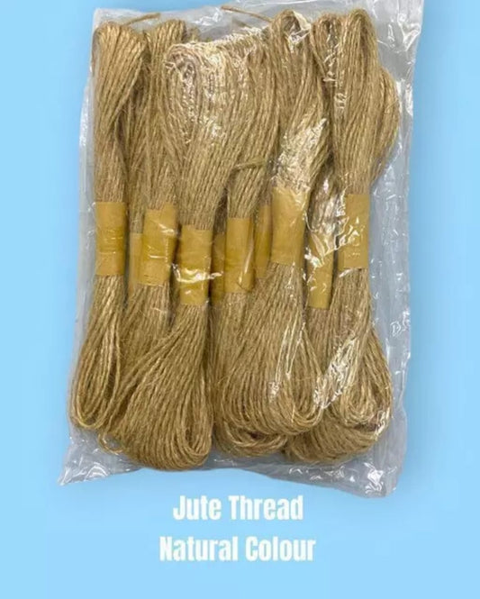 Jute thread natural colour