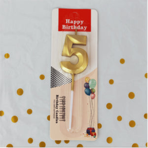 5 Number Gold Candle
Size - 4.5 inch